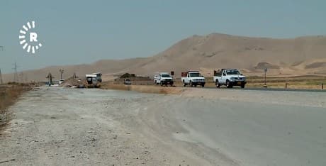 An archaeological site near an Asayesh checkpoint southeast of Sulaimani. Photo: Rudaw TV