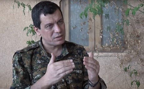 Mazloum Abdi, commander of the US-backed and Kurdish-led Syrian Democratic Forces (SDF). Photo: Hawar News