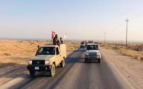 Popular Mobilization Forces (PMF, also known as Hashd al-Shaabi) in the Anbar province on August 24, 2019. Photo: PMF