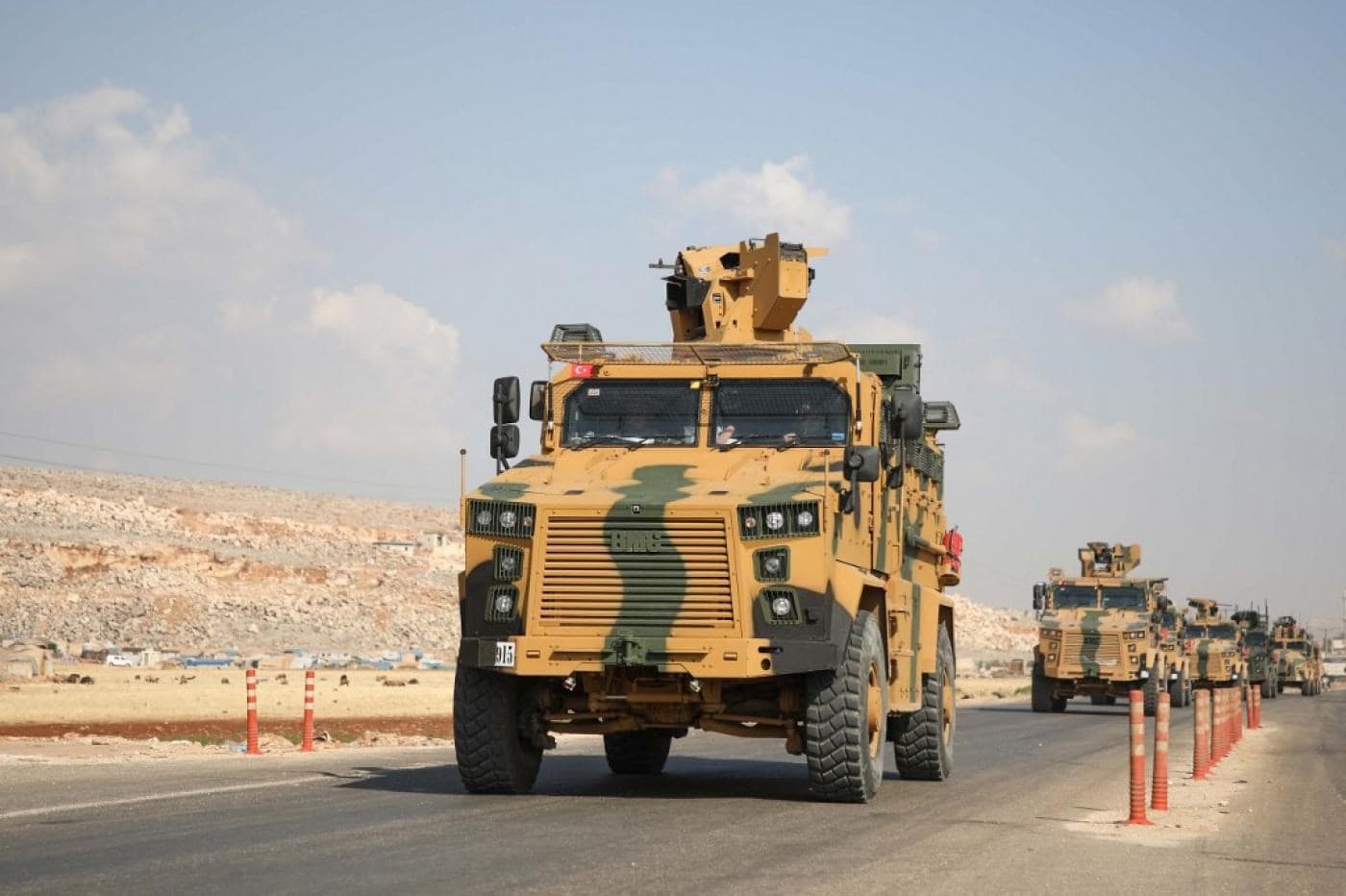   Turkish forces advance towards Idlib's Bab al-Hawa crossing on June 20, 2019. Photo: AFP