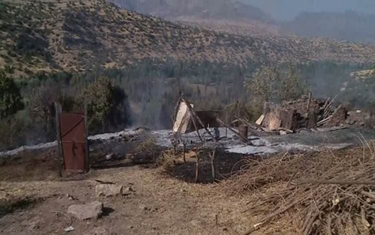 The site of a Turkish airstrike in Pirozana near the city of Amedi in the Kurdistan Region on July 30. 2019. Photo: Rudaw