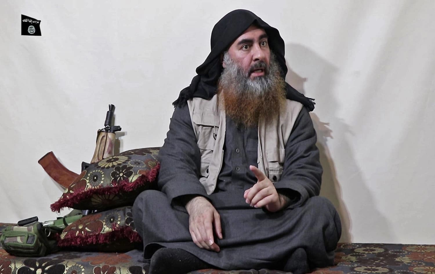 Islamic State (ISIS) leader Abu Bakr al-Baghdadi, in April 2019. Photo: AFP / Al-Furqan Media