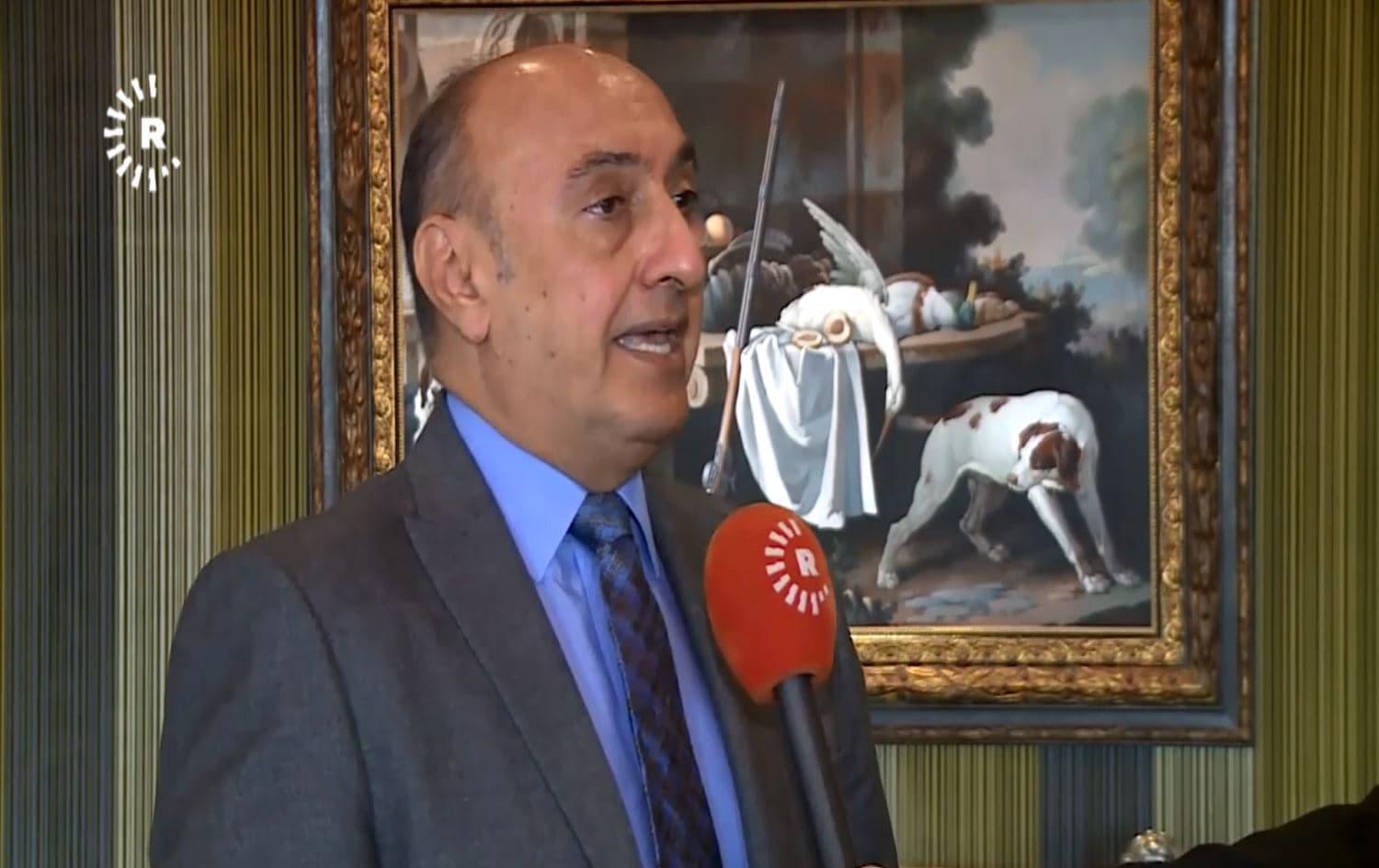 Kurdistan Region Presidency chief of staff Fawzi Hariri speaks to Rudaw. Photo: Rudaw TV 