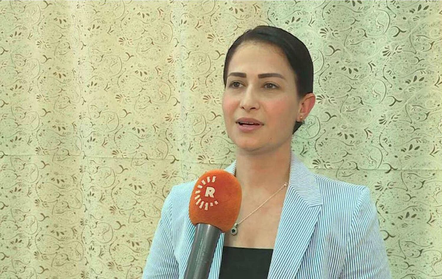 Secretary General of the Syria Future Party Havrin Khalaf who was killed by Turkish-backed forces on October 12. File photo: Rudaw TV