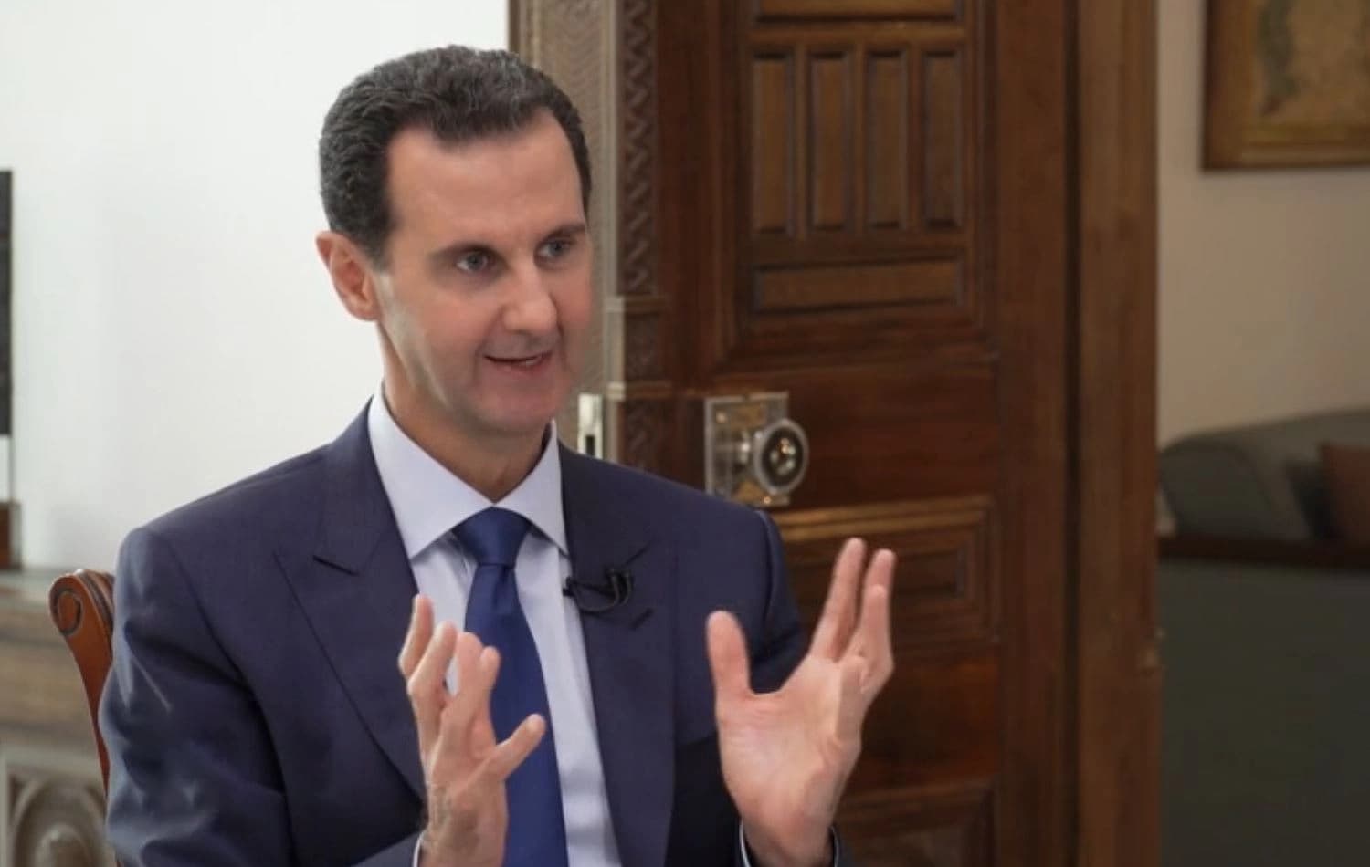 President Bashar al-Assad who has survived eight years of civil war speaks to Russia Today, Photo: RT 