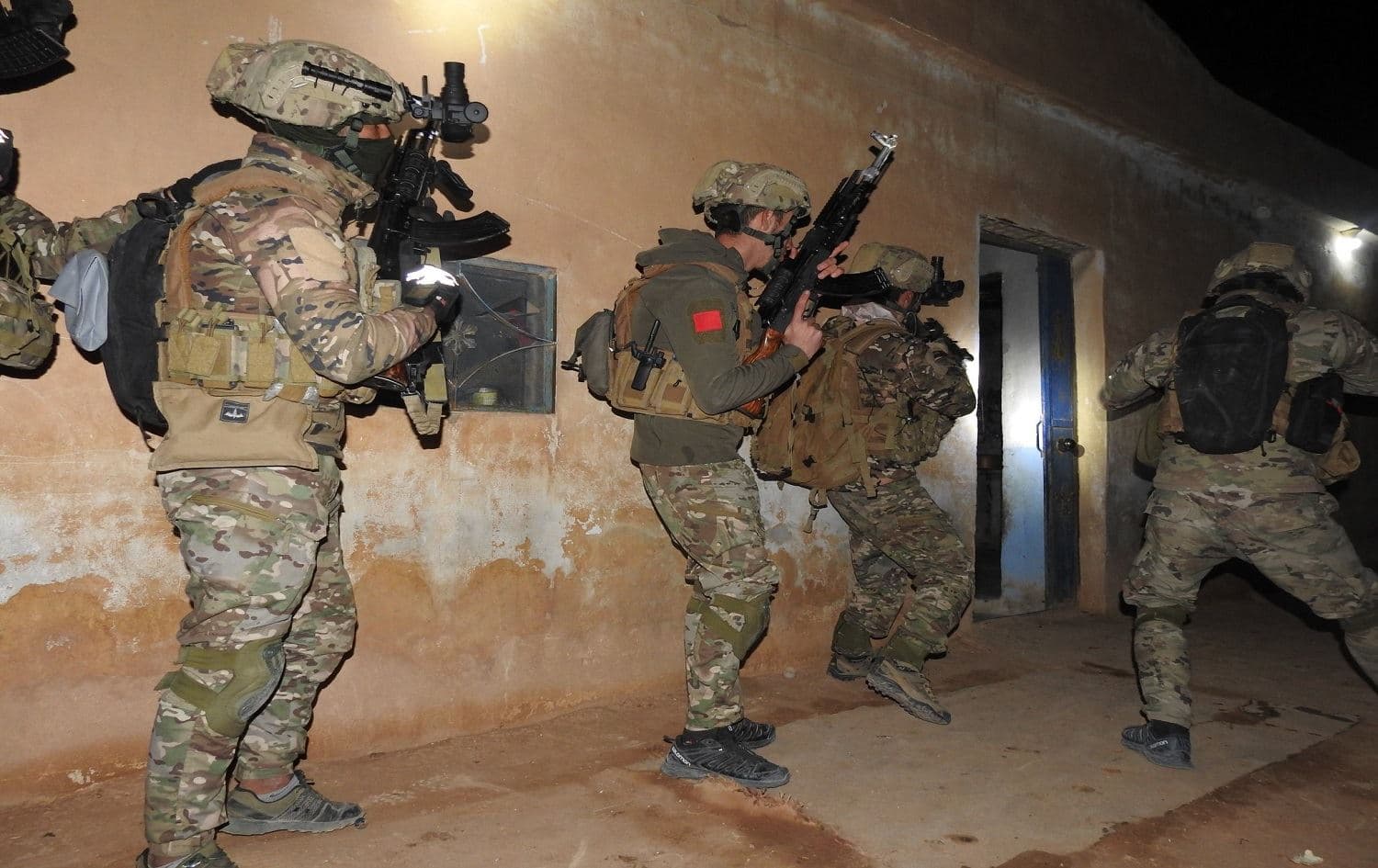 The raid was conducted by both Kurdish and coalition troops. Photo: Twitter