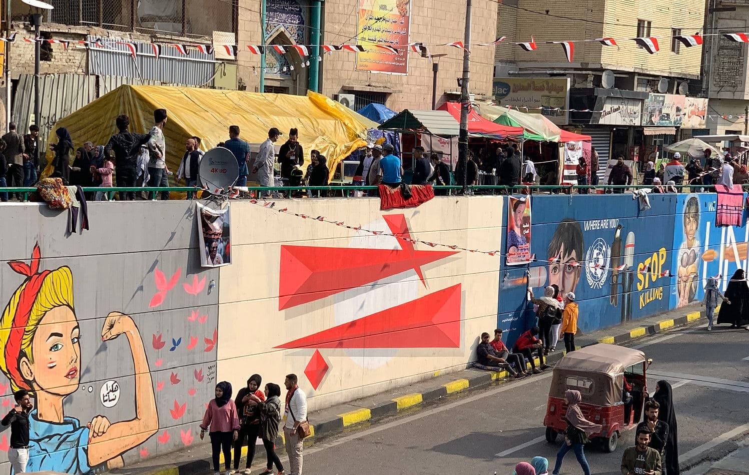 Tahrir Square, Baghdad on December 4, 2019. Photo:Lawk Ghafuri