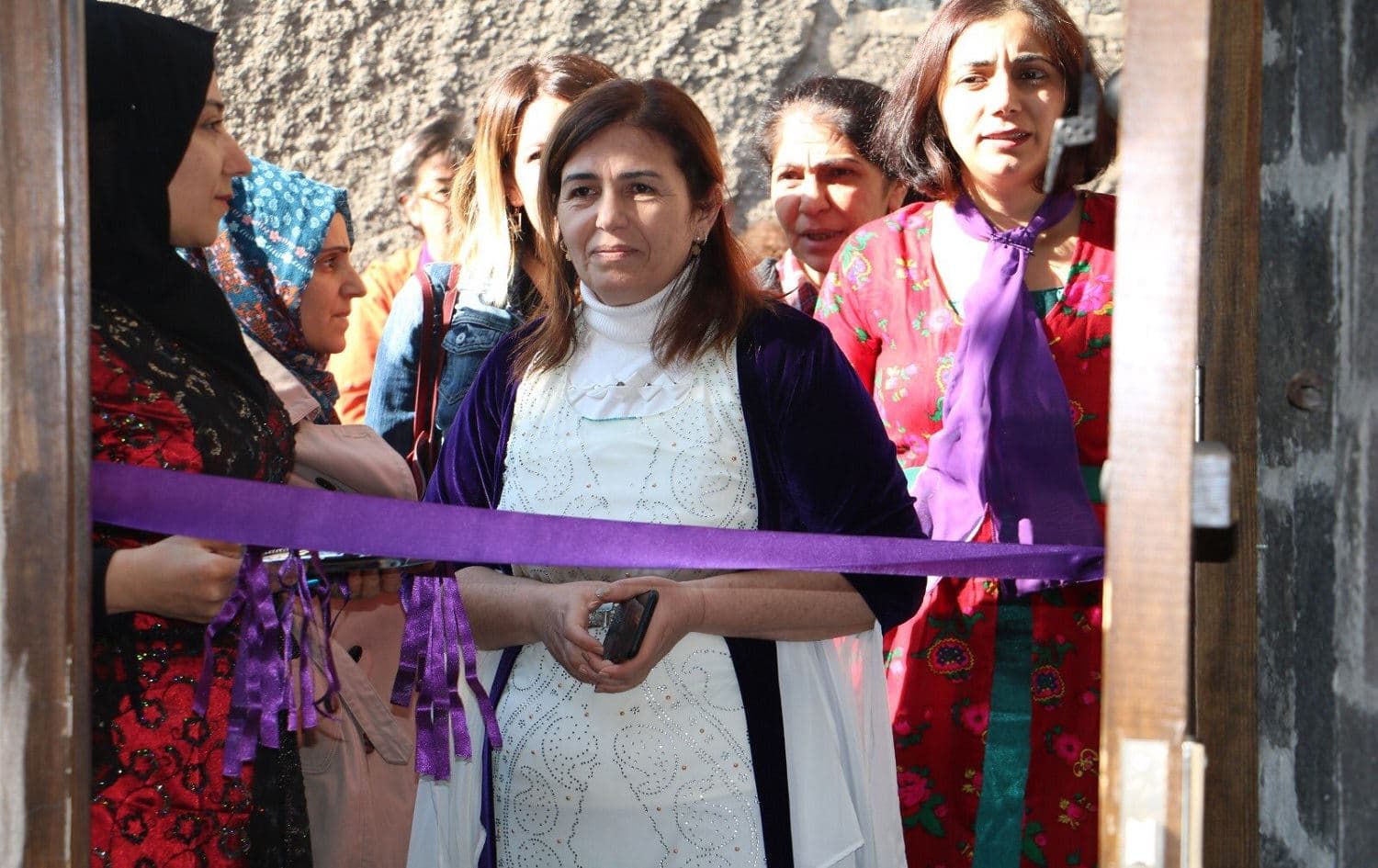 Filiz during opening ceremony of a women’s counseling centre in Sur on November 20, 2019. Photo:Twitter