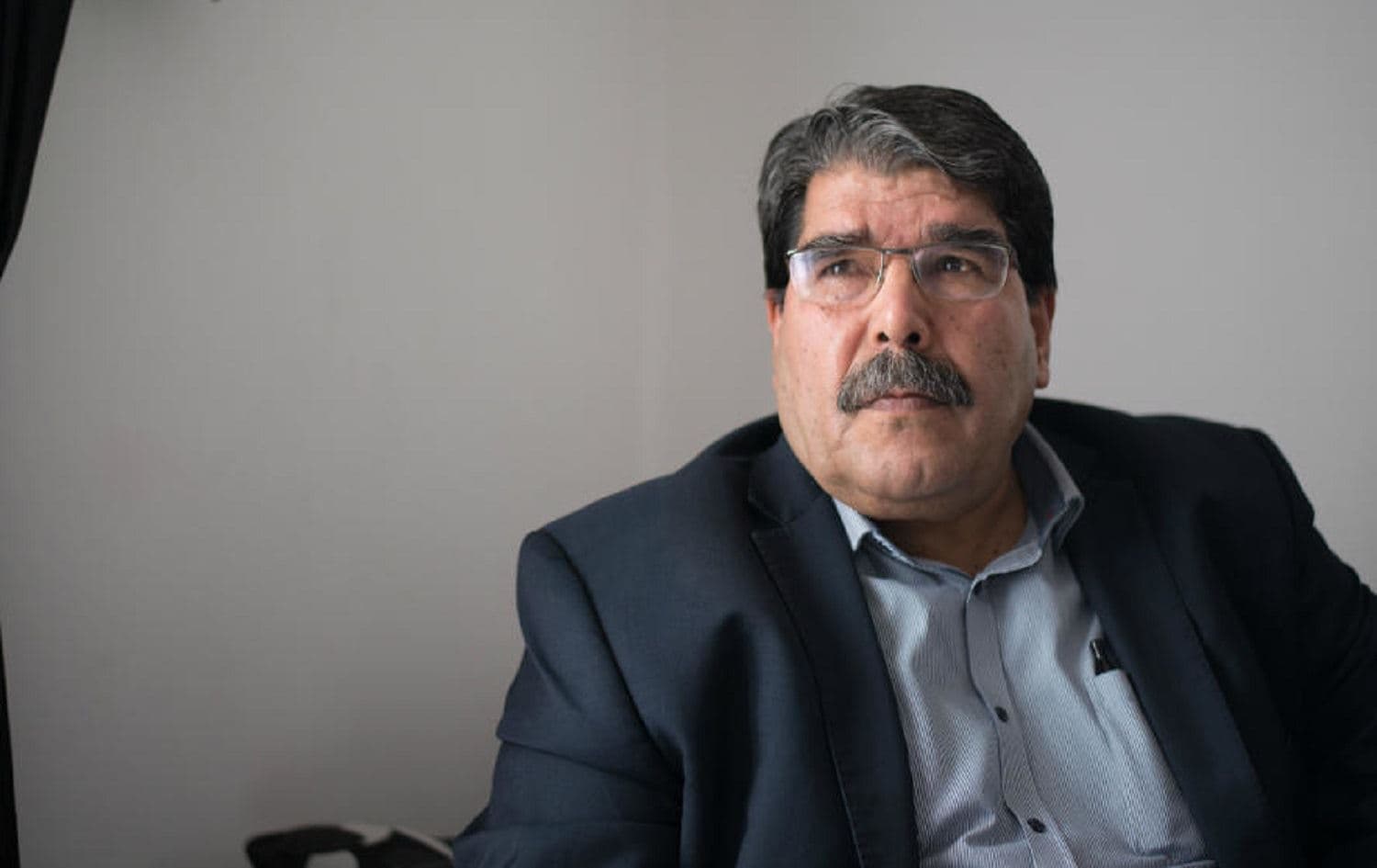 Former Democratic Union Party (PYD) co-chair and current Autonomous Administration of North and East Syria (NES) official Salih Muslim. File photo: Bertrand Langlois / AFP