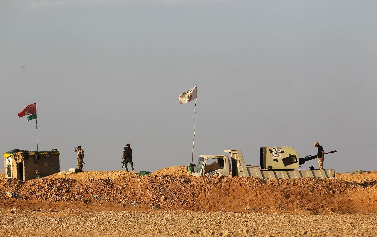 Hashd al-Shaabi fighters in Al-Qaim, Anbar province on November 12, 2018. File photo: Ahmad al-Rubaye/AFP