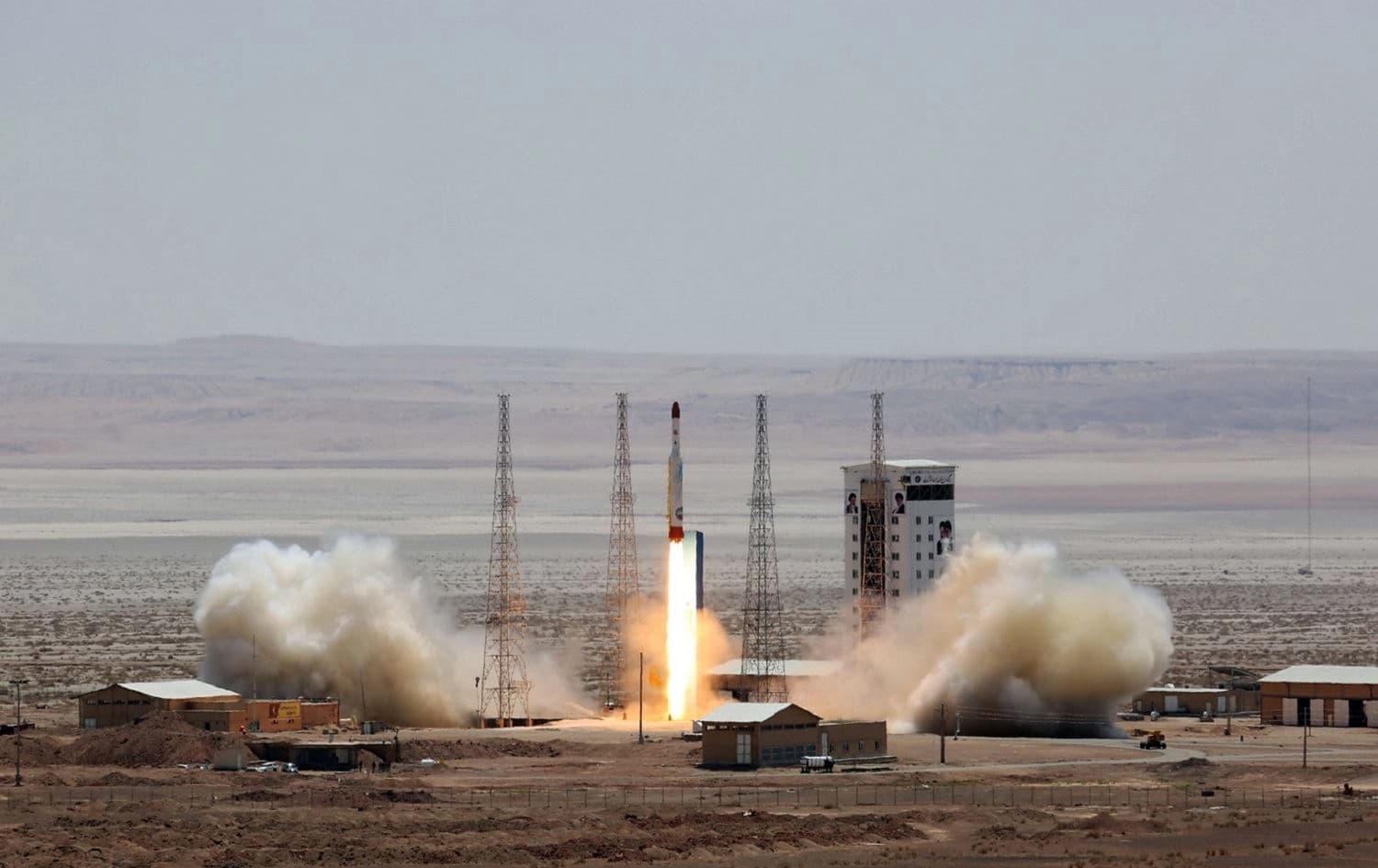 A Simorgh (Phoenix) satellite rocket is launched from an undisclosed location in Iran, July 27, 2017. File photo: Iranian Defence Ministry / HO / AFP 