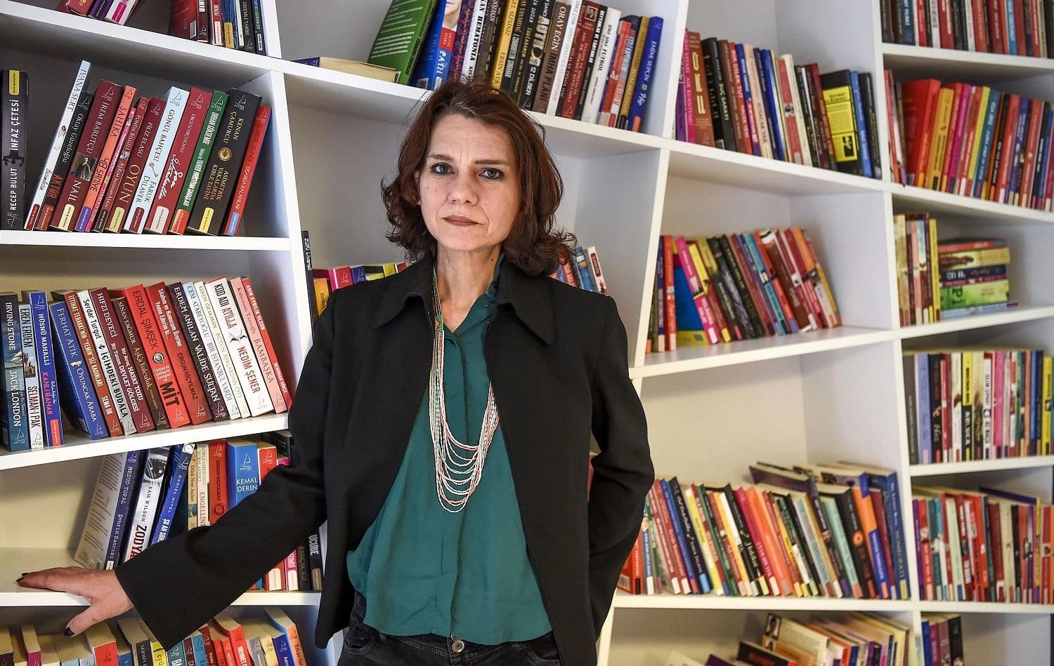 Turkish novelist Asli Erdogan poses during an interview in Istanbul on February 8, 2017. Photo: Ozan Kose / AFP