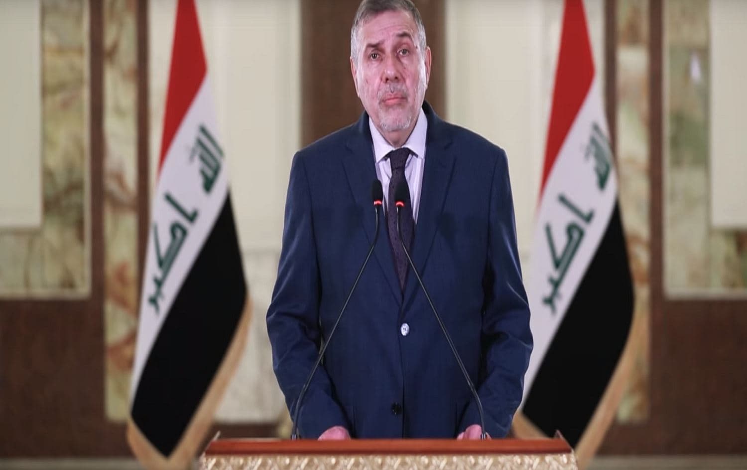 PM-designate Mohammed Tafwiq Allawi released an address in the early hours of March 2. Photo: Iraqi Presidency