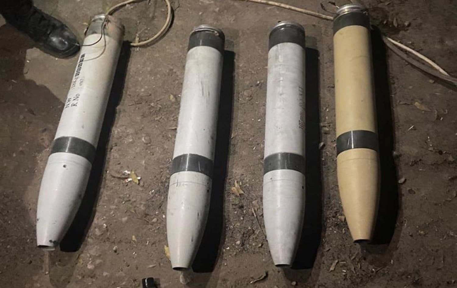 Four rockets were seized by security forces in the Amanah district of Baghdad, March 5, 2020. Photo: Iraq Security Media Cell