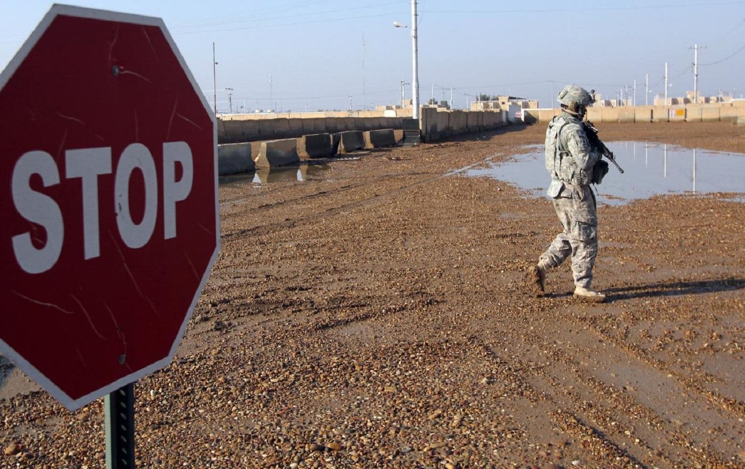 A soldier at Taji military base, north of Baghdad. File photo: AFP