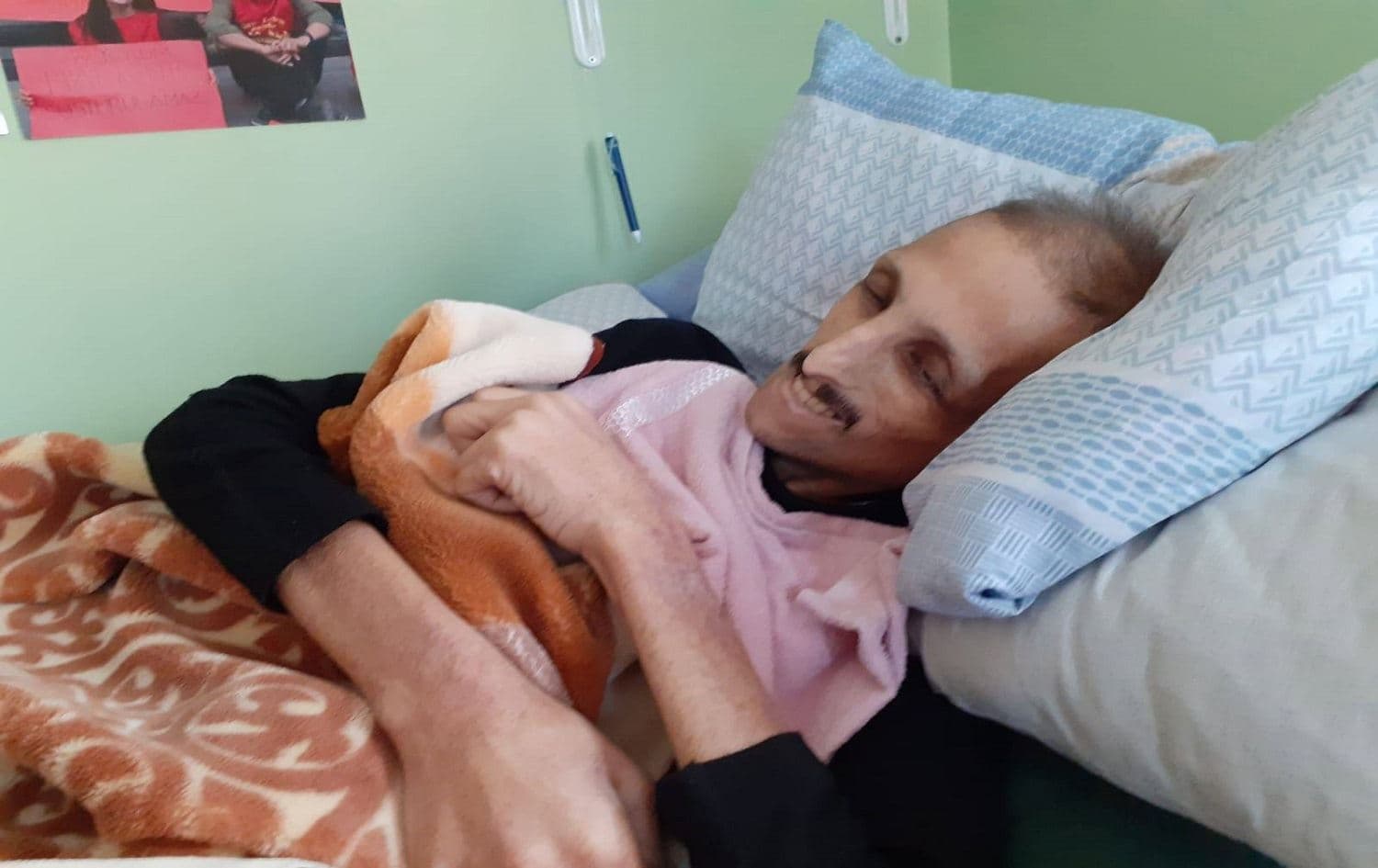 Ibrahim Gokcek, a bass guitarist for the band Grup Yorum in Turkey, who has been on hunger strike until Tuesday. Photo: Grup Yorum Twitter account