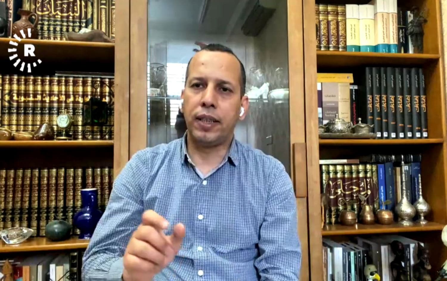 Iraqi security analyst Husham al-Hashimi speaks to Rudaw on May 21, 2020. Photo: Rudaw TV 