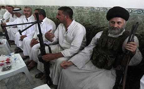 Many members of Shiite militias in Baghdad have responded to the call to take up arms. Photo: AFP