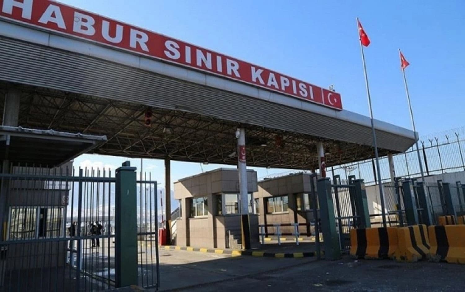 The Ibrahim Khalil border crossing as seen from Turkey. Photo: AA