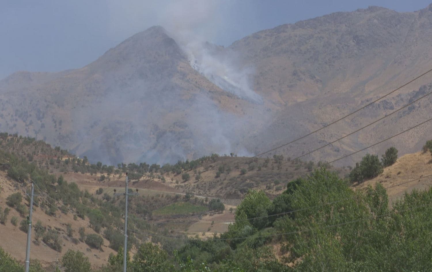A Turkish airstrike hits Sidakan in July 2018. File photo: Rudaw TV