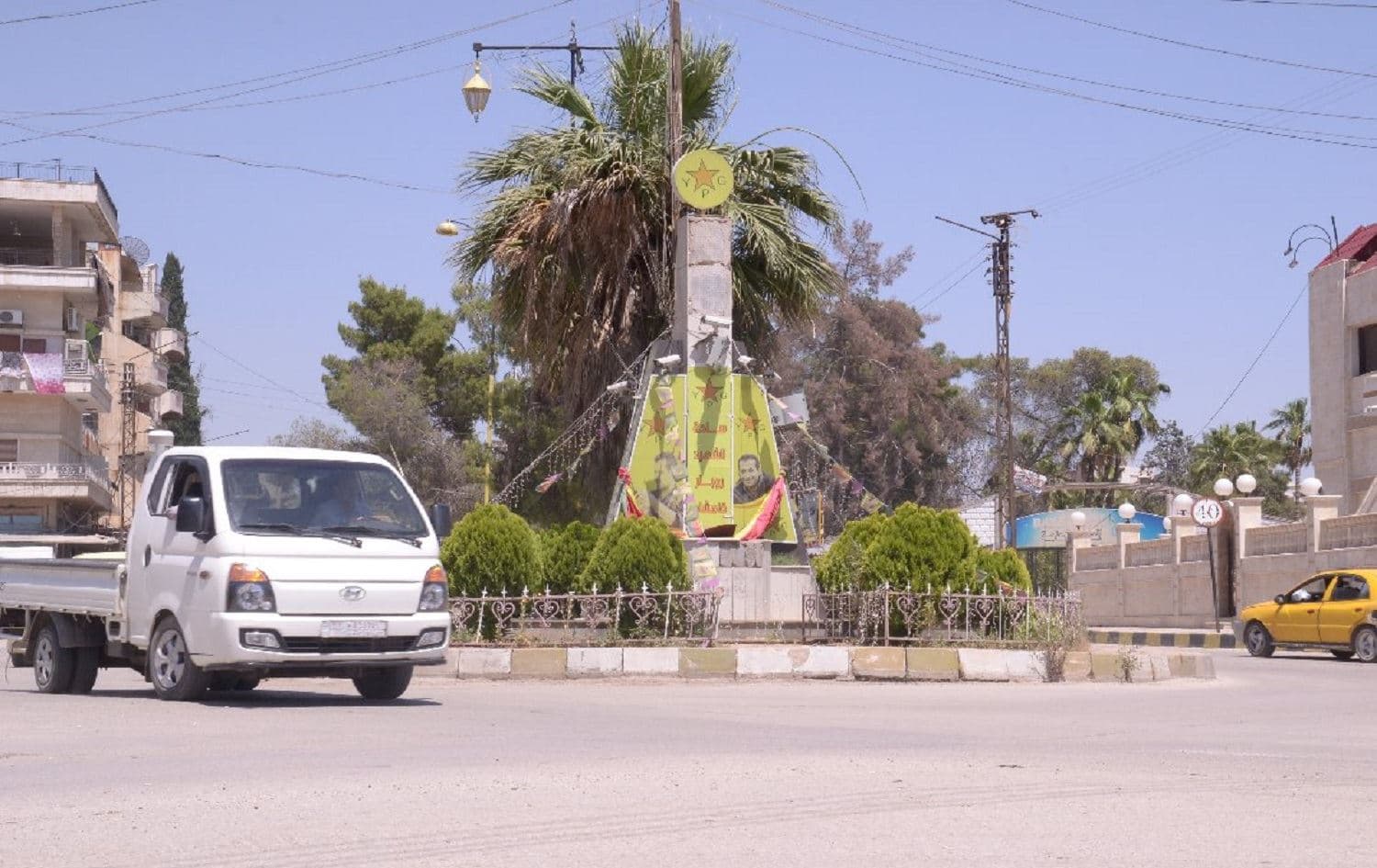 Martyr Rubar Qamishli square in Qamishli, NE Syria on June 4, 2020. Photo:Fahad Sabri/Rudaw