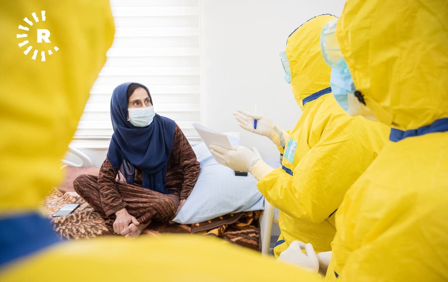 Woman at Erbil's Peshmerga hospital. Photo: Bilind T. Abdullah/ Rudaw