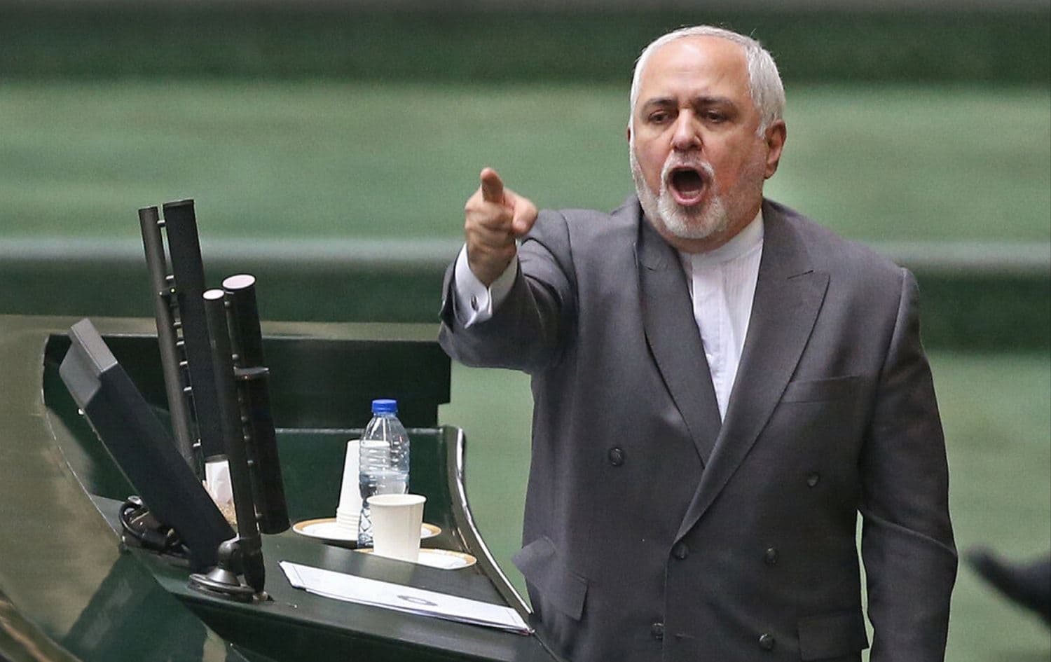 Iran's foreign minister Mohammed Javad Zarif addresses parliament in Tehran on July 5, 2020. Photo: ISNA 