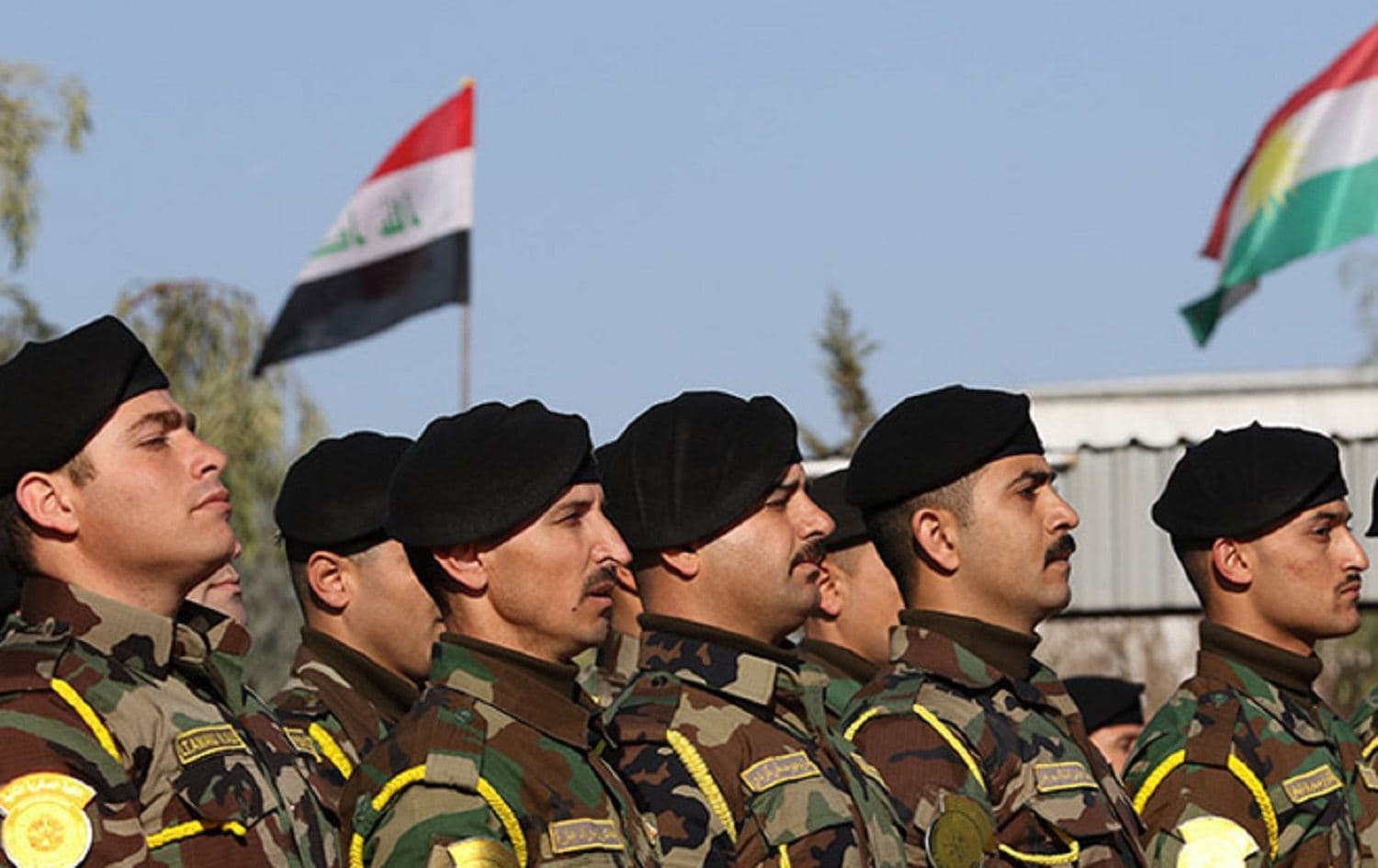 Peshmerga members take part in a graduation ceremony at Zakho's military academy on January 30, 2018. Photo: Safin Hamed / AFP