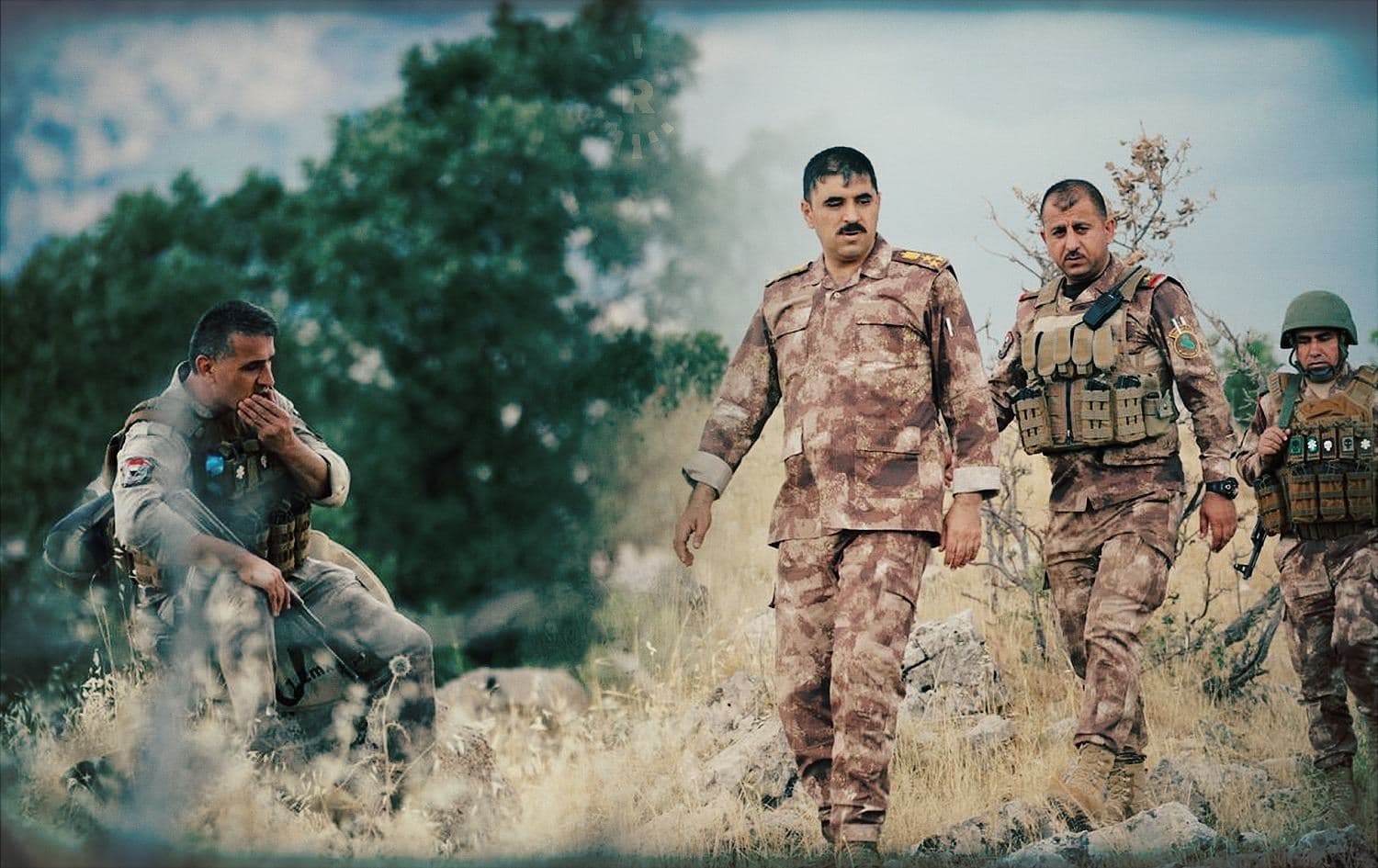 Duhok's First Brigade of border guards pictured in Zakho on July 1, 2020. Photo: Khalil Bashir