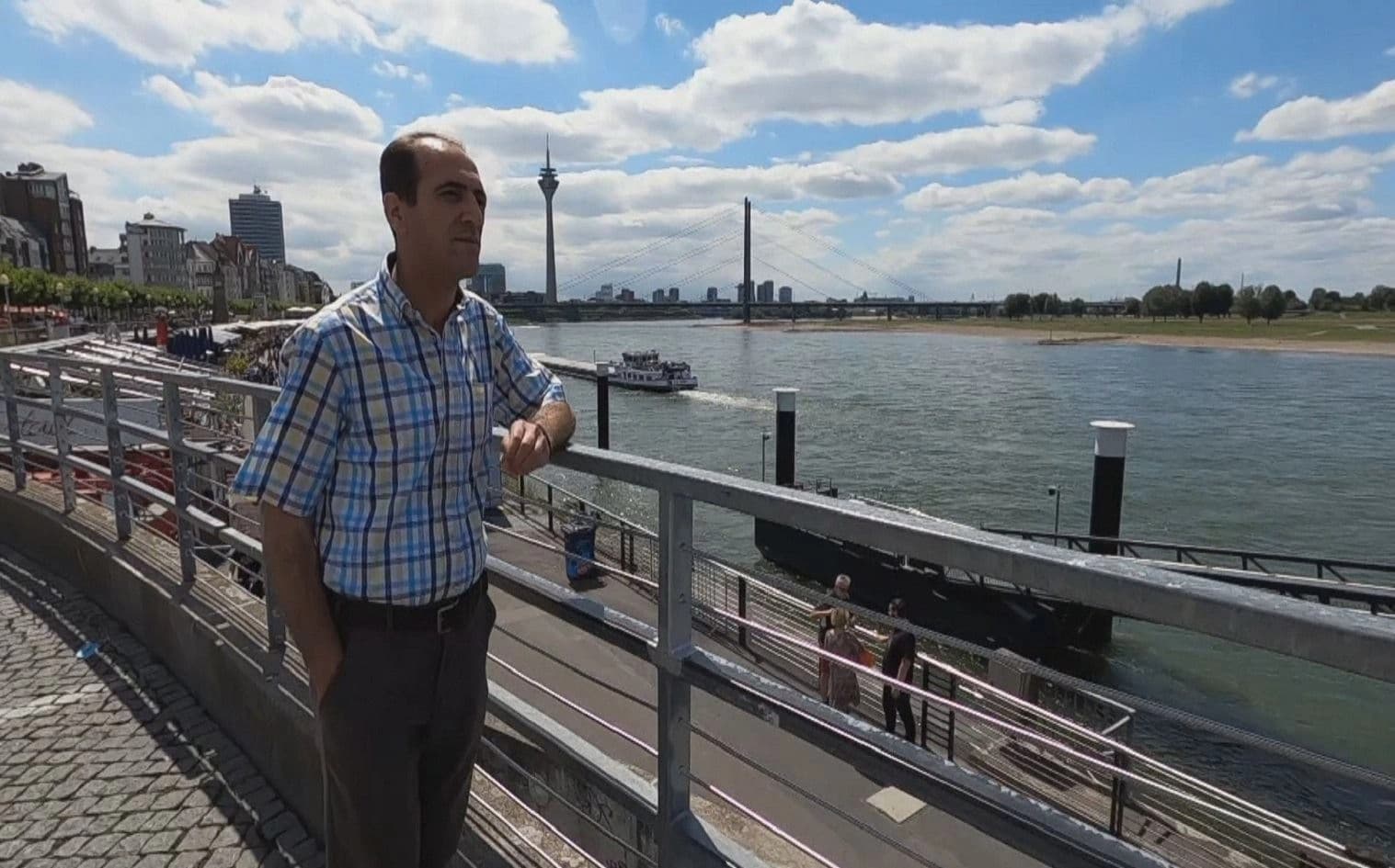 Dawud Hairdari in Dusseldorf. Photo: Rudaw TV