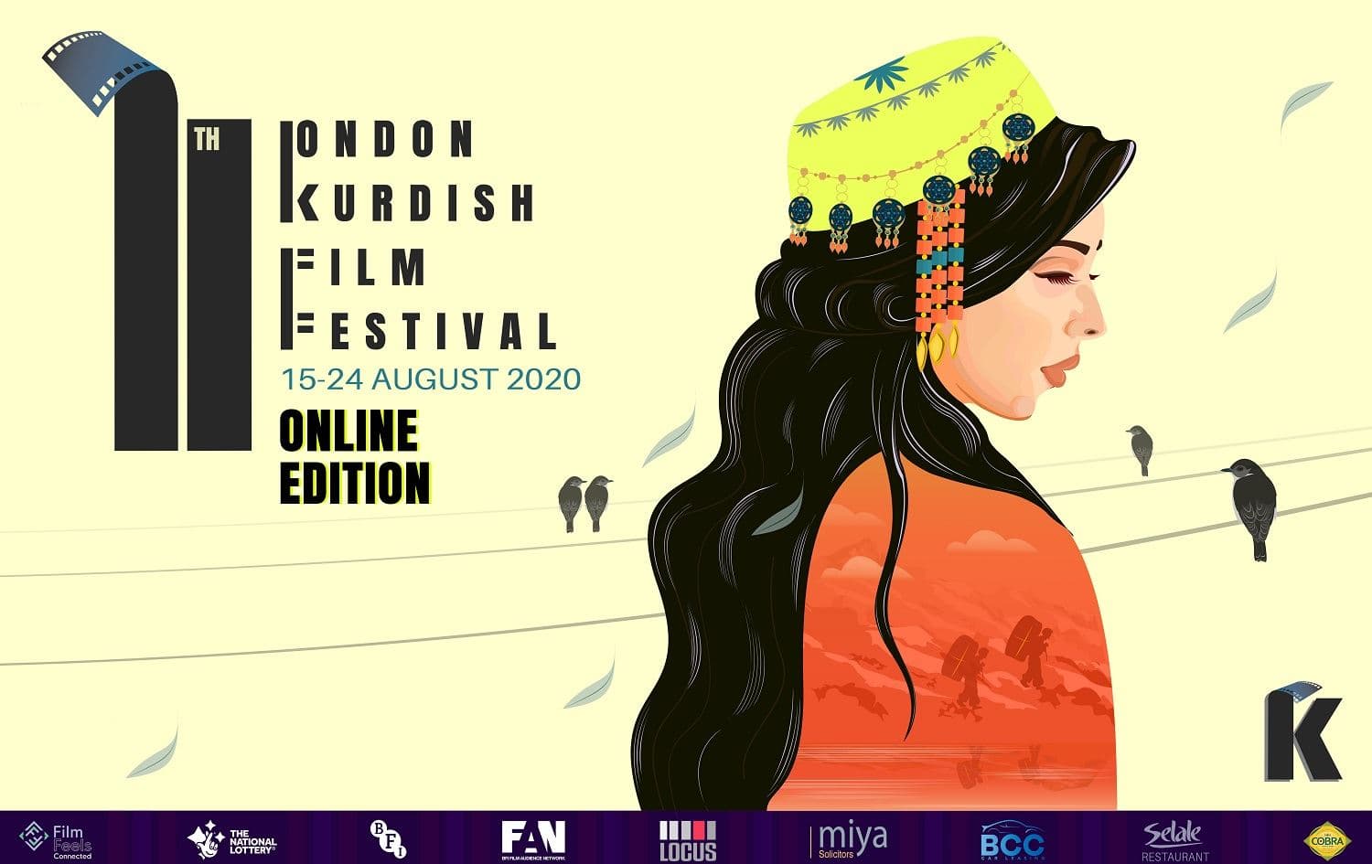 Official poster of the London Kurdish Film Festival 2020. Image: LKFF