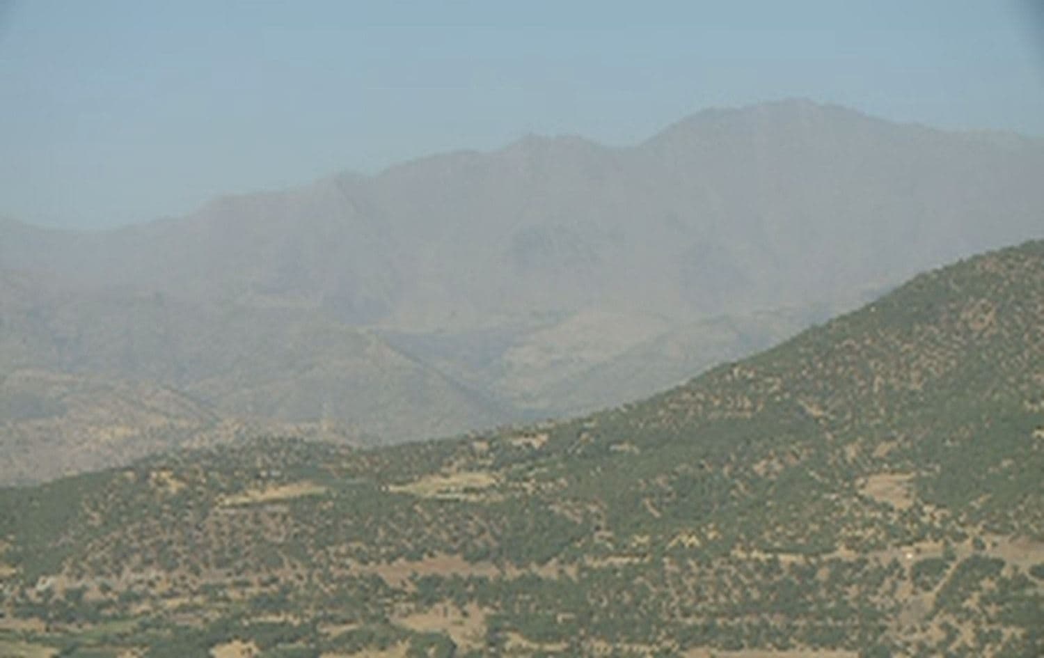 Near Bradost’s Bermi Dindaran area shortly after the drone strike. Photo: Rudaw TV