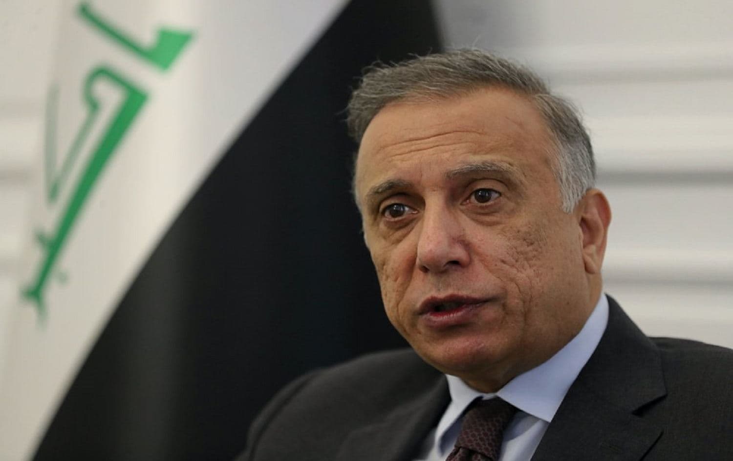 Iraqi Prime Minister Mustafa al-Kadhimi speaks during an interview with The Associated Press in Baghdad on Aug 17, 2020. Photo: Khalid Mohammed/AP