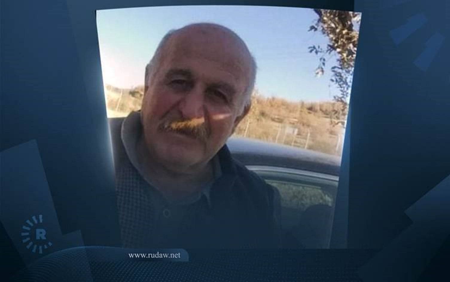 Khalid Abdulrahman, 60, was killed in a Turkish airstrike on the village of Kani Mazin on Wednesday. Photo: social media. Graphic: Rudaw