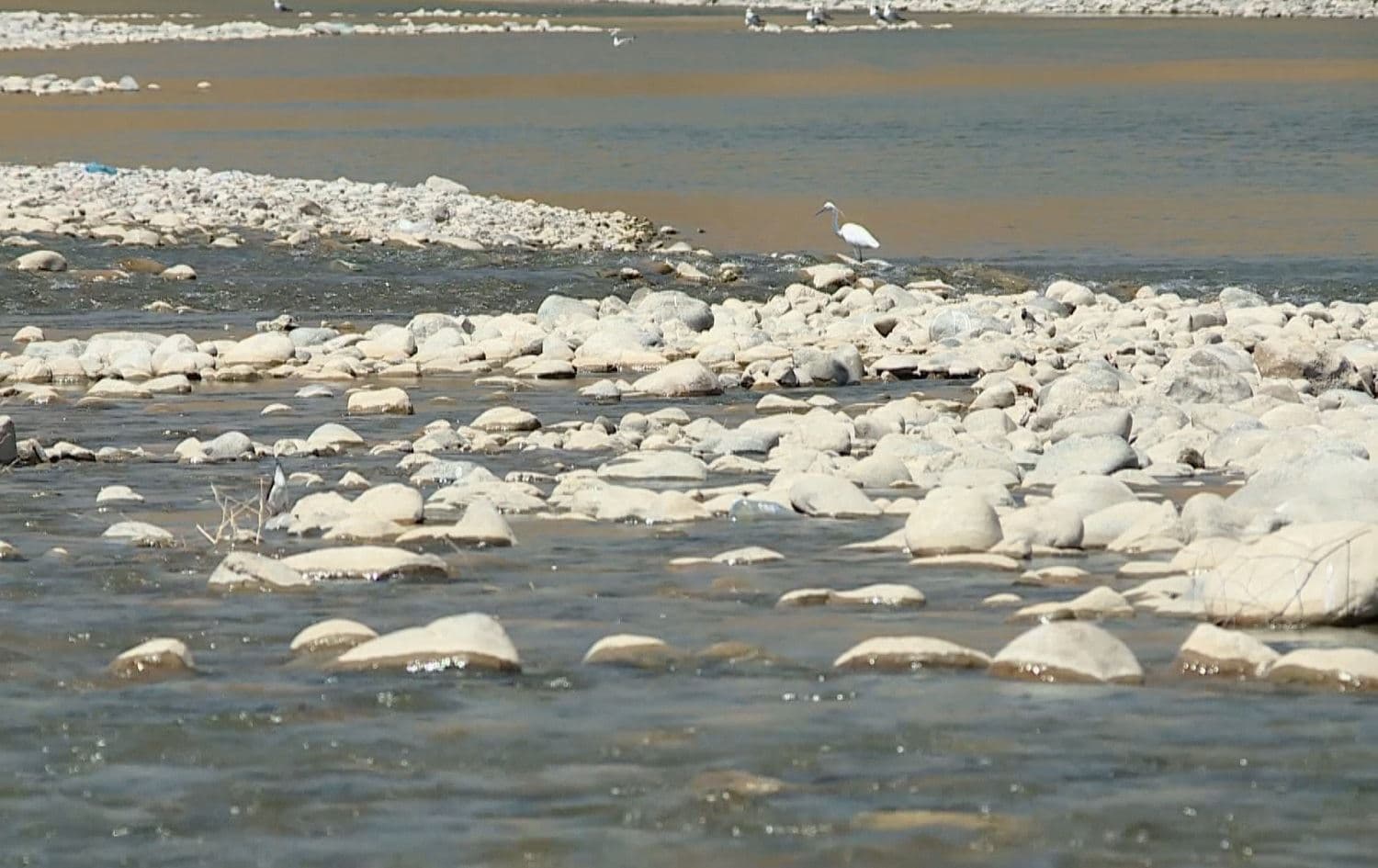 The Little Zab river flows from Iran into the Kurdistan Region. Photo: Rudaw TV