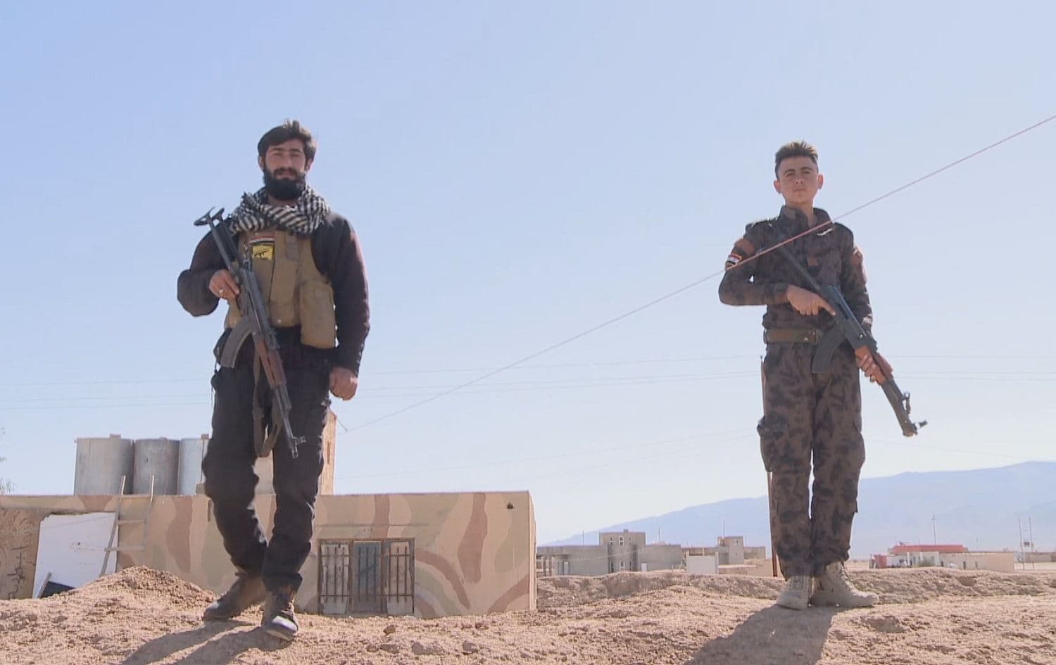 Members of the Popular Mobilization Forces (PMF) pictured in Shingal. Photo: Rudaw