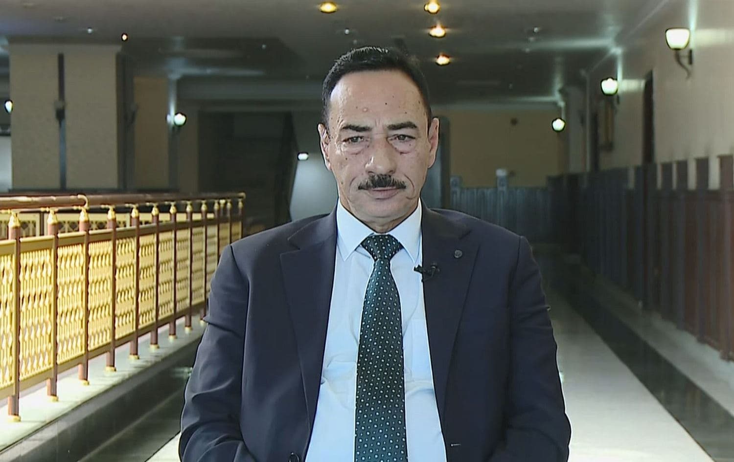 Nineveh Governor Najim al-Jabouri speaks to Rudaw TV on October 8, 2020. Photo: Rudaw