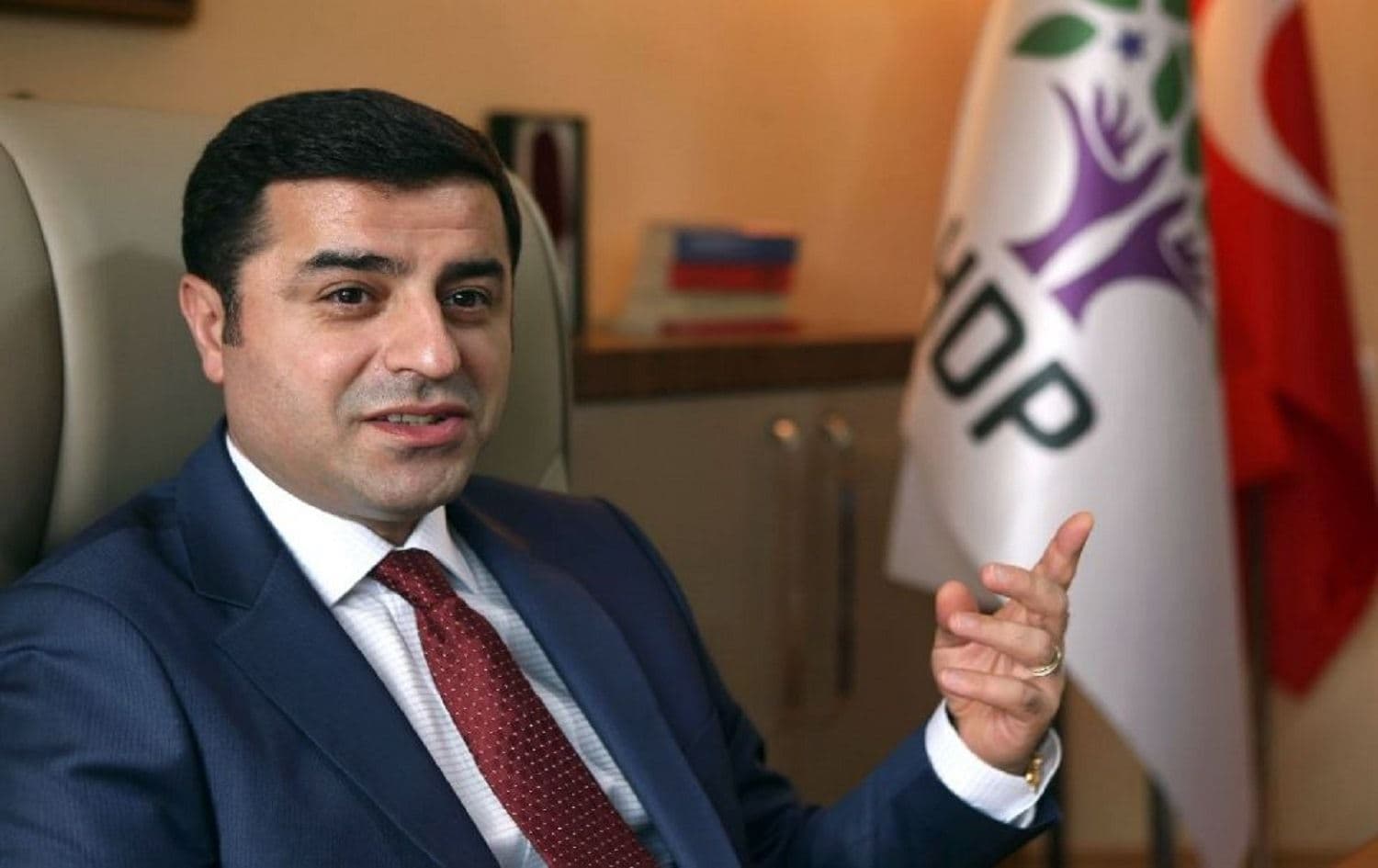 Selahattin Demirtas during an interview with AFP on April 1, 2015. Photo: Adem Altan/AFP