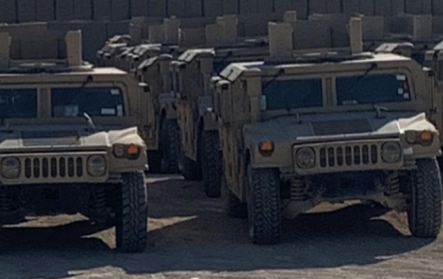 American armored vehicles given to Baghdad’s Special Command Division (SCD) at al-Assad airbase on December 28, 2020. Photo: US Embassy in Baghdad