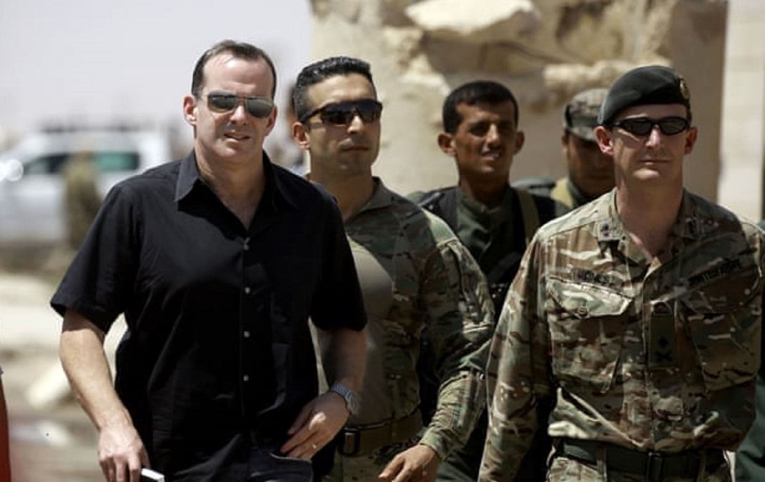 Brett McGurk in northern Syria. Photo: Delil Souleiman / AFP