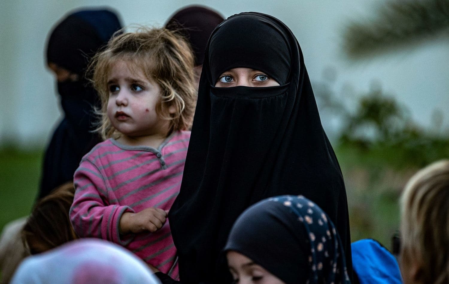 Russian children and adolescent women from the Kurdish-run al-Hol camp, Hasaka province on November 12, 2020. Photo: Delil Souleiman / AFP