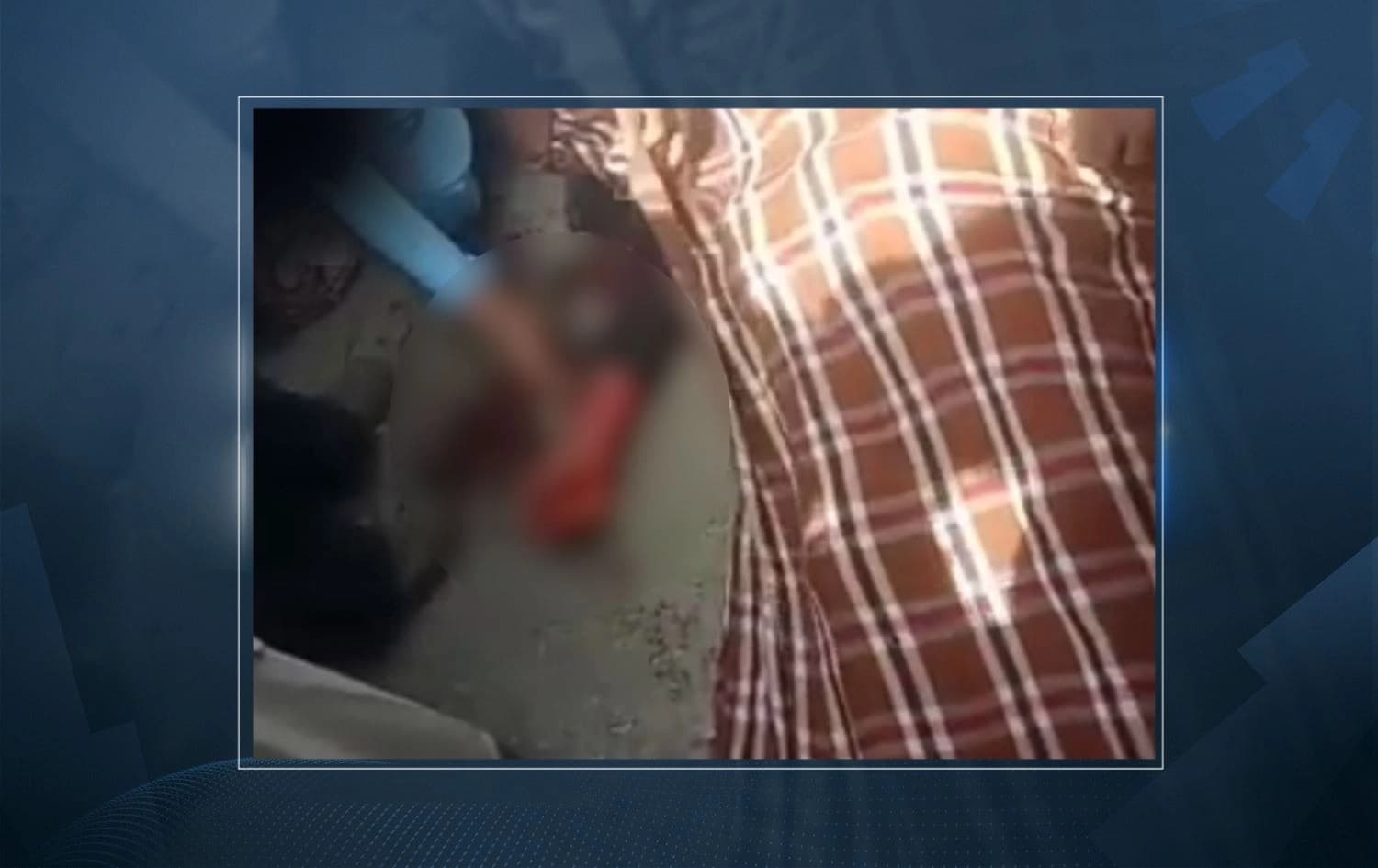 Screenshot of video of attack victim published by Baloch campaign. Photo: Baloch campaign