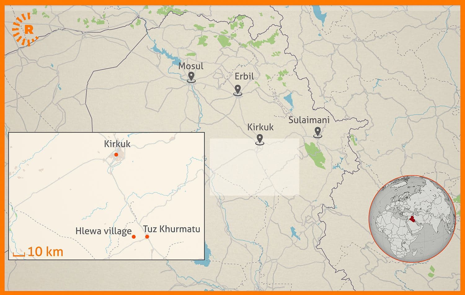 Graphic: Maps4news, Sarkawt Mohammed / Rudaw