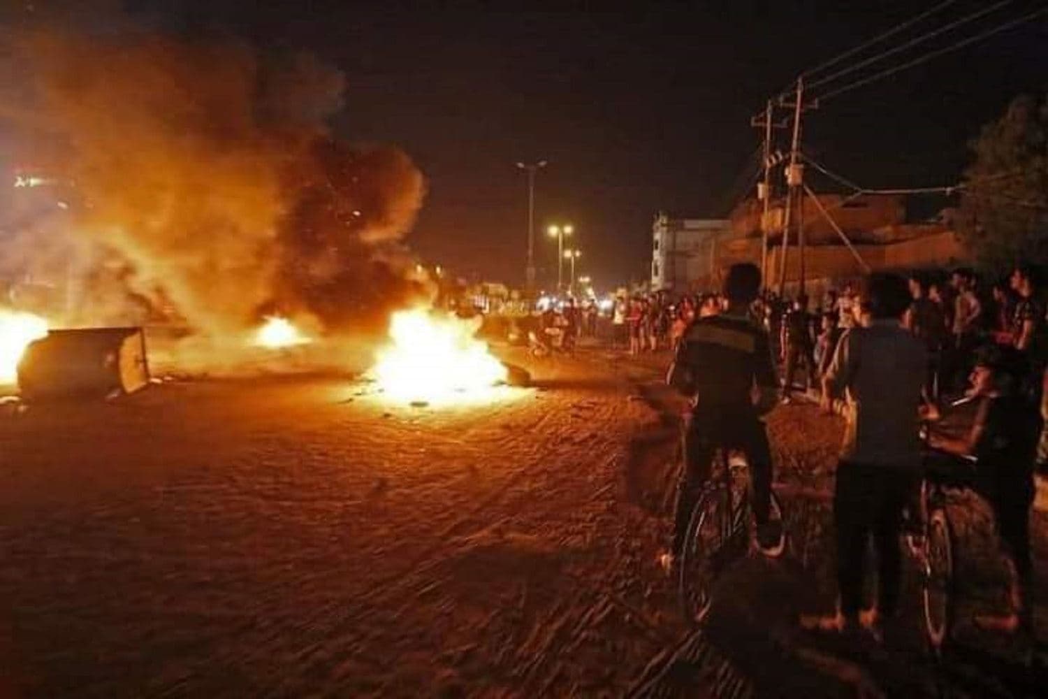 Protests in Baghdad on Sunday, April 22, 2021. Photo: social media
