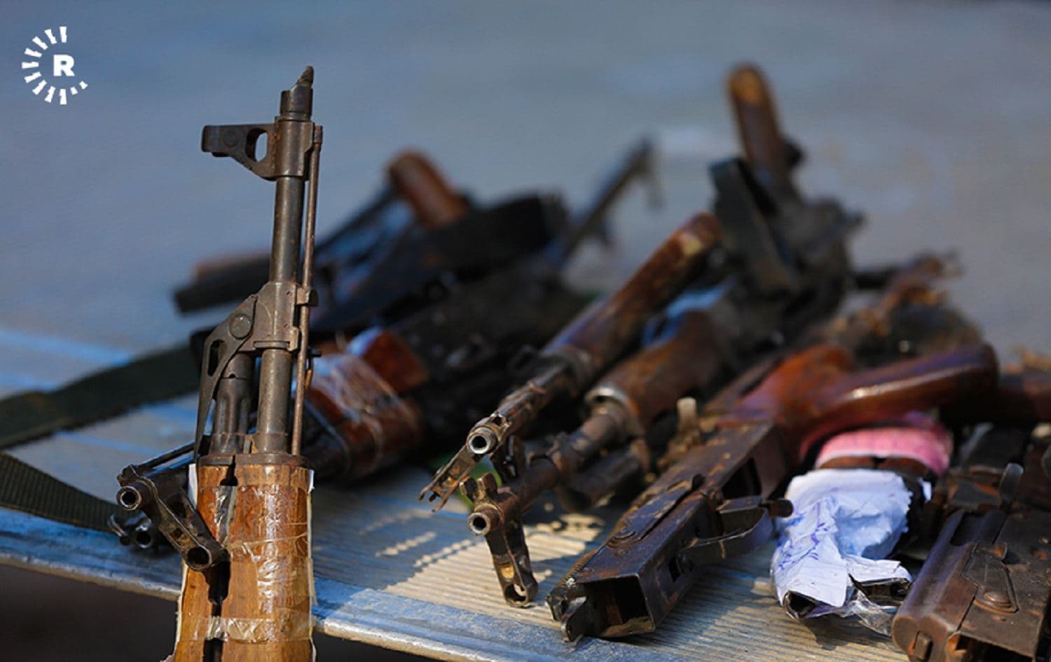 Confiscated firearms. File photo: Mohammed Shwani 