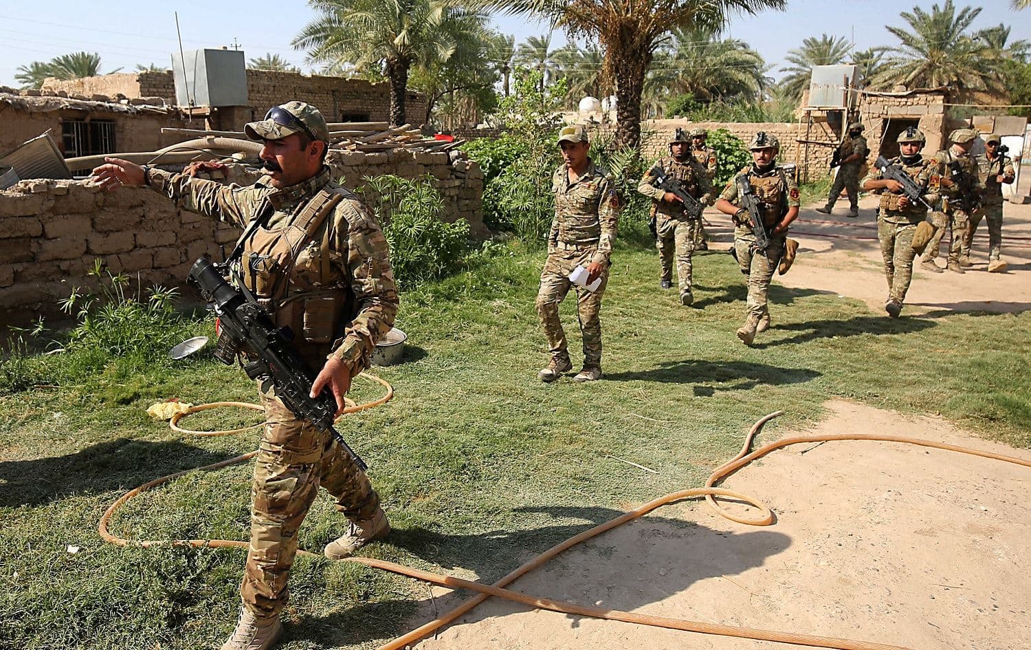Iraqi forces search for Islamic State group (ISIS) suspects in the Tarmiyah district, north of Baghdad on July 21, 2019. File photo: AFP