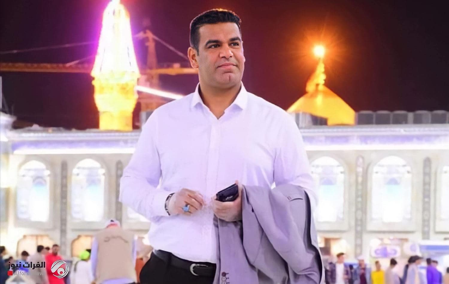Ahmed Hassan, a reporter for al-Forat TV channel, was shot in the head in Diwaniyah early Monday morning. Photo: al-Forat TV