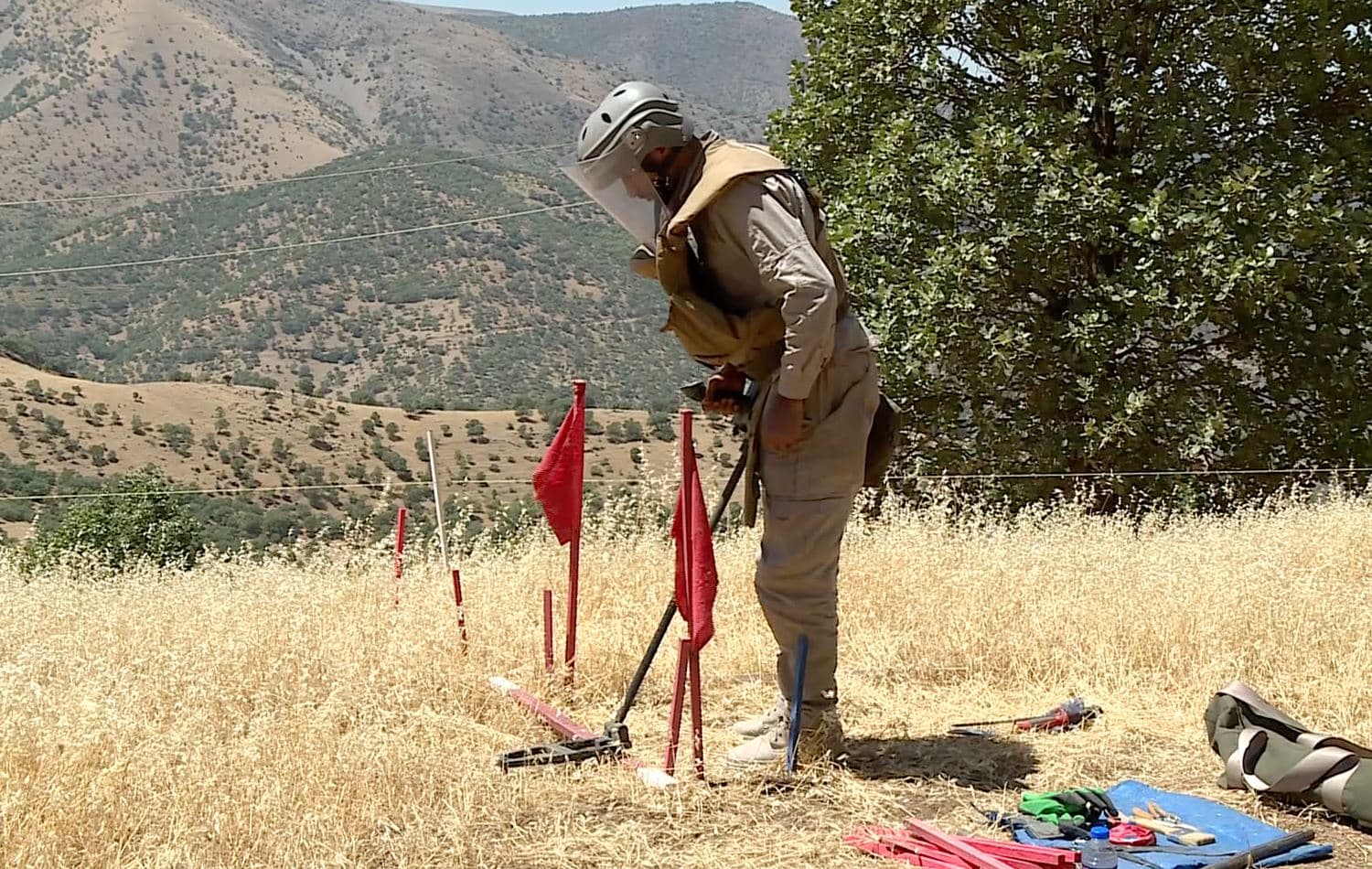 Decades after Iran-Iraq war, Kurdish farmer's land cleared of mines