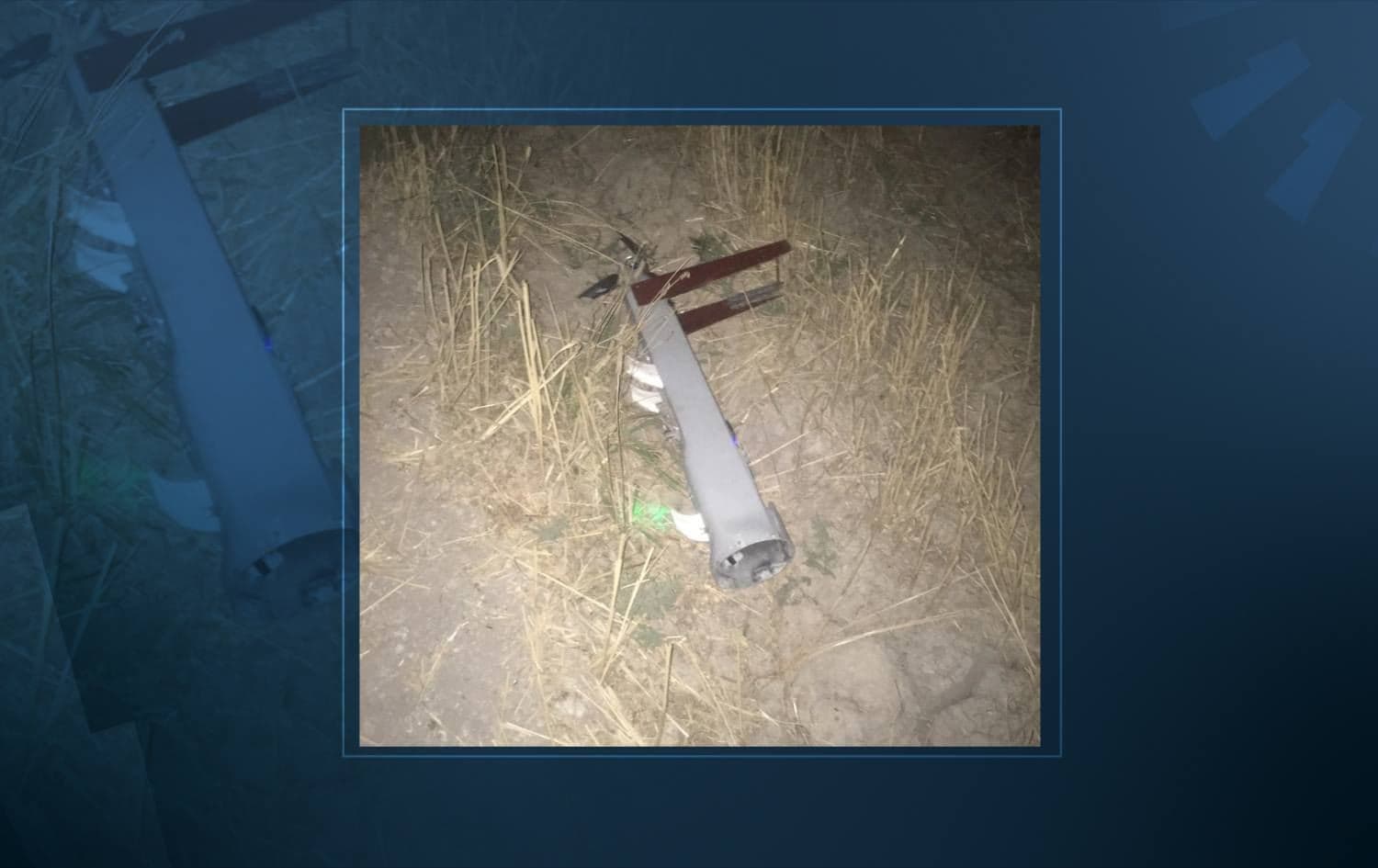 Two drones were shot down near Rashid camp in Baghdad on June 16, 2021. Photo: Iraqi Security Media Cell/Twitter