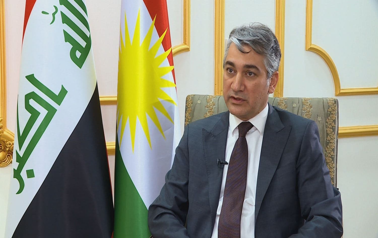 KRG spokesperson Jotiar Adil speaks to Rudaw's Bestoon Khalid. Photo: Rudaw